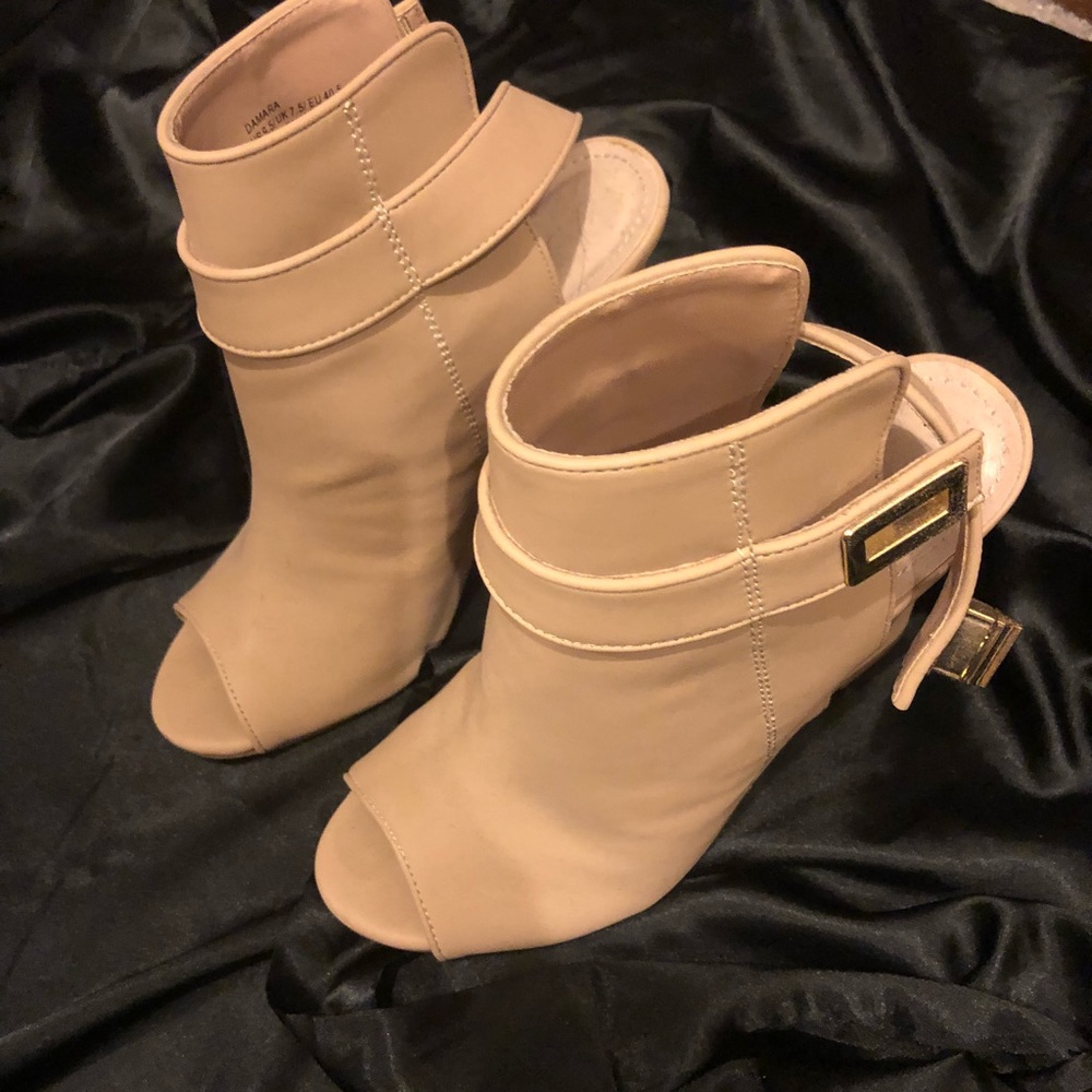 Tan booties
